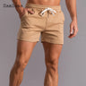 Men's Leisure Shorts With Lace Up And Pockets