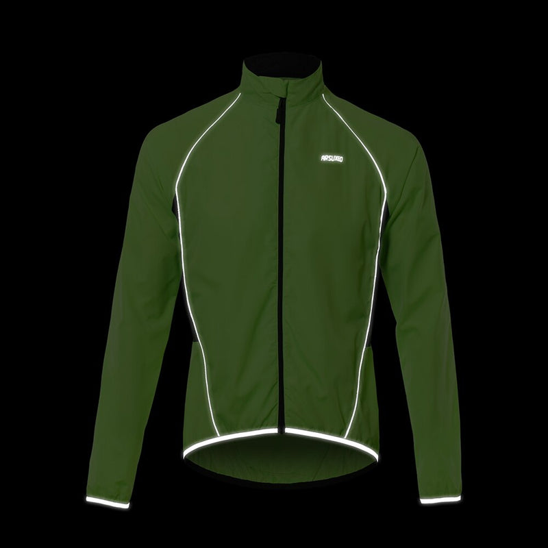 ARSUXEO Cycling Windproof/Waterproof And Reflective Jacket.