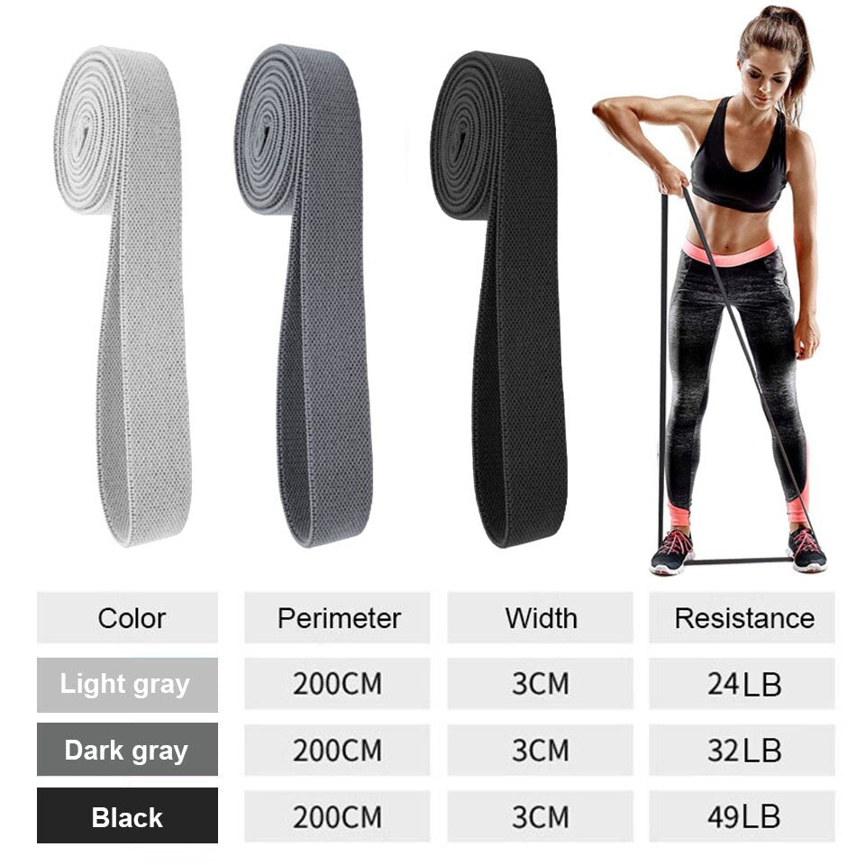 AOLIKES Anti-slip  braided rubber fitness resistance band.