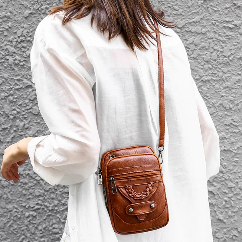 Women's Soft Leather Crossbody Shoulder Bag