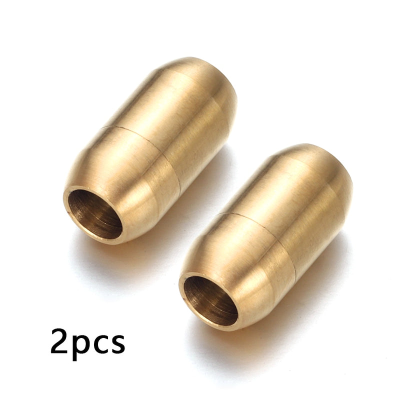 2-4Pcs Stainless Steel 3mm-8mm Magnetic Clasp For Making Necklaces OR Bracelets Of Leather Cords.