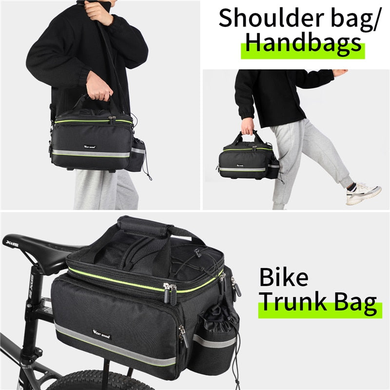 Waterproof 3 in 1rear bike bag. Reflective, 20L capacity