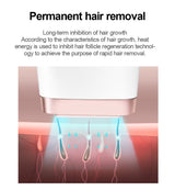 Laser hair removal with ice cooling handset.