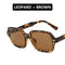 Zilead Vintage UV Protection, Clear Lens, Ultra-Light Square Frame Sunglasses.