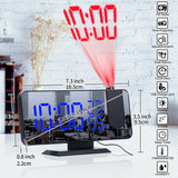 LED/USB Digital Desktop 2 Function Alarm Clock With Time Projector.