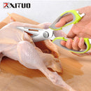 XITUO Multifunction Stainless Steel Kitchen Scissors. These cooking shears can be used to cut chicken and fish.