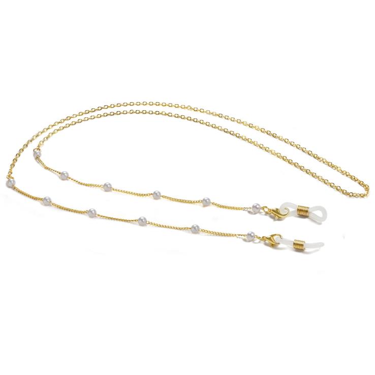 Women's fashion Pearl Bead Lanyard glass chain.