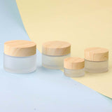 5g-100g Mini Glass Empty Refillable Jars For Cosmetics When You Travel.