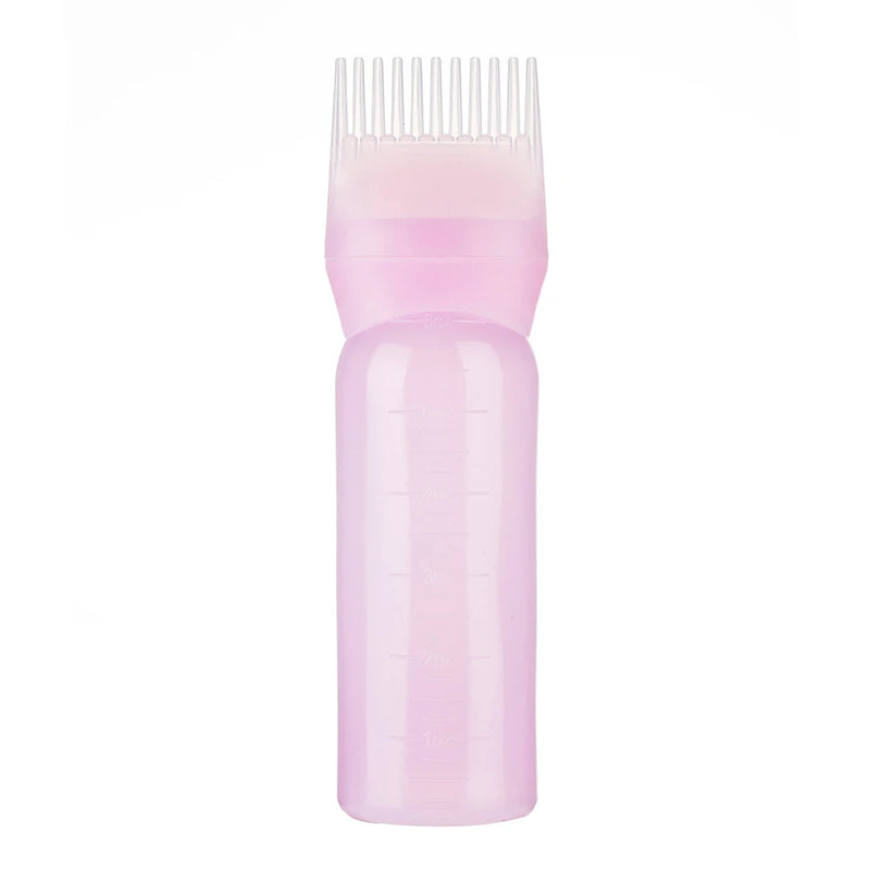120ml Multicolor Plastic Hair Dye Refillable Bottle And Applicator.