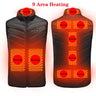 Men's and Women's USB Heated Thermal Vest. Sizes S to 6XL and Up to 17 Heating Zones.