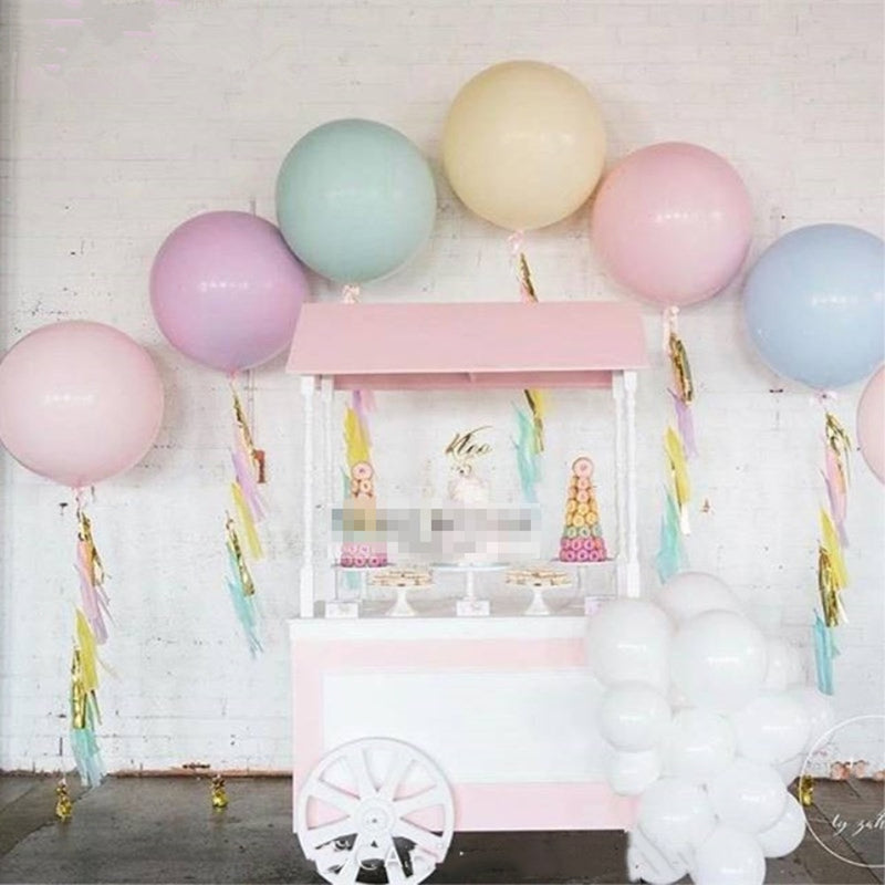 5pcs 18/24inch Large Pastel Round Latex Balloons.