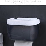 Waterproof Wall Mount Tissue Holder for Bathrooms With Shelf