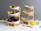 One, Two or three-layer Plastic Fruit, snacks candy bowls with stand.