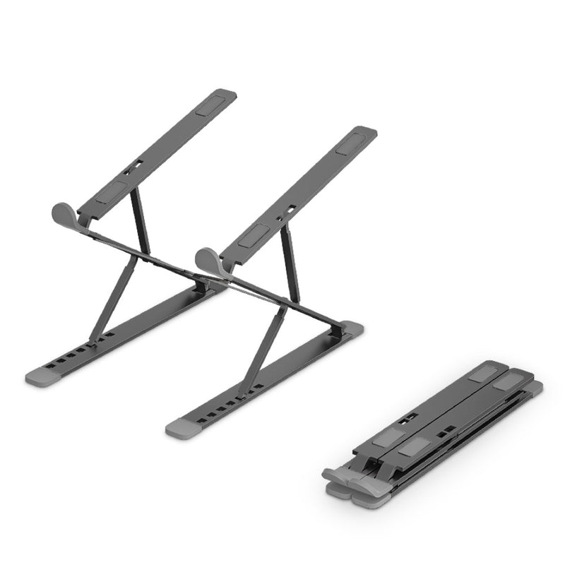 Adjustable Stand For All Notebook Computers. Silicone Anti slip Pads, Foldable With Height Adjustment.