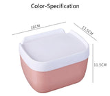 Waterproof Wall Mount Tissue Holder for Bathrooms With Shelf