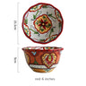 Bohemian Hand-Painted Ceramic bowls great for breakfast cereal, Salad, and soup.