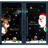 Variety Of Christmas Window Stickers.