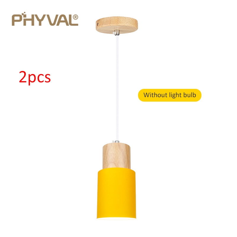 Nordic Wood Pendant Lights. E27 220V for Dinning Room, Kitchen or restaurant decoration.