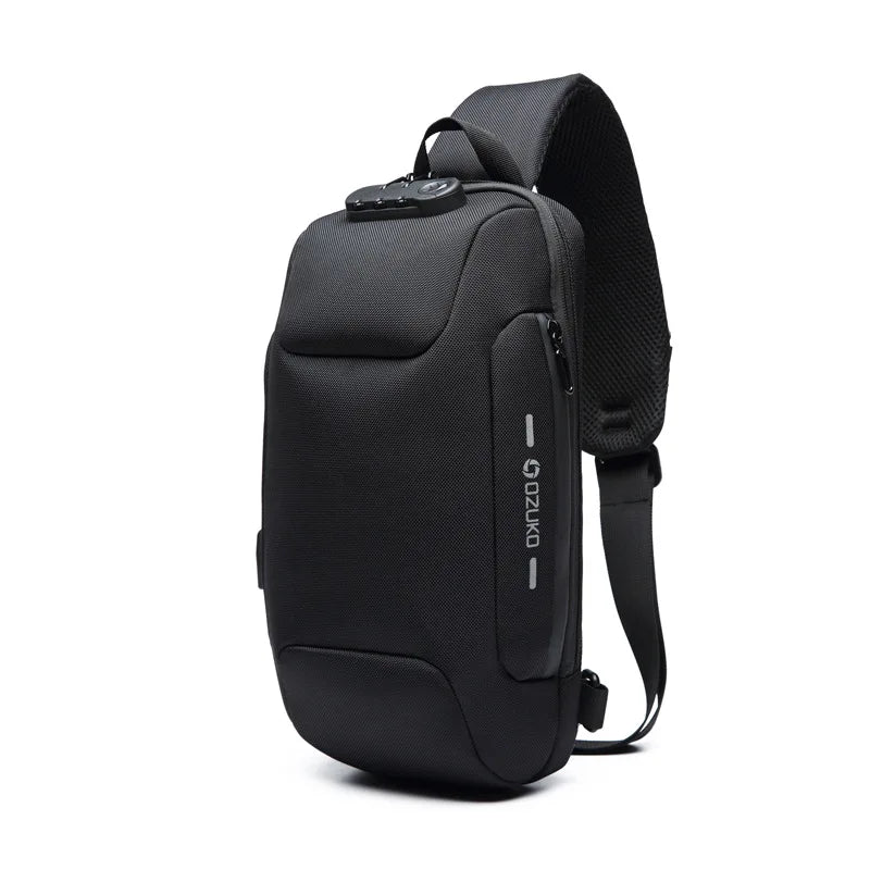OZUKO Multifunction Waterproof Anti-theft Crossbody Bag for Men And Women