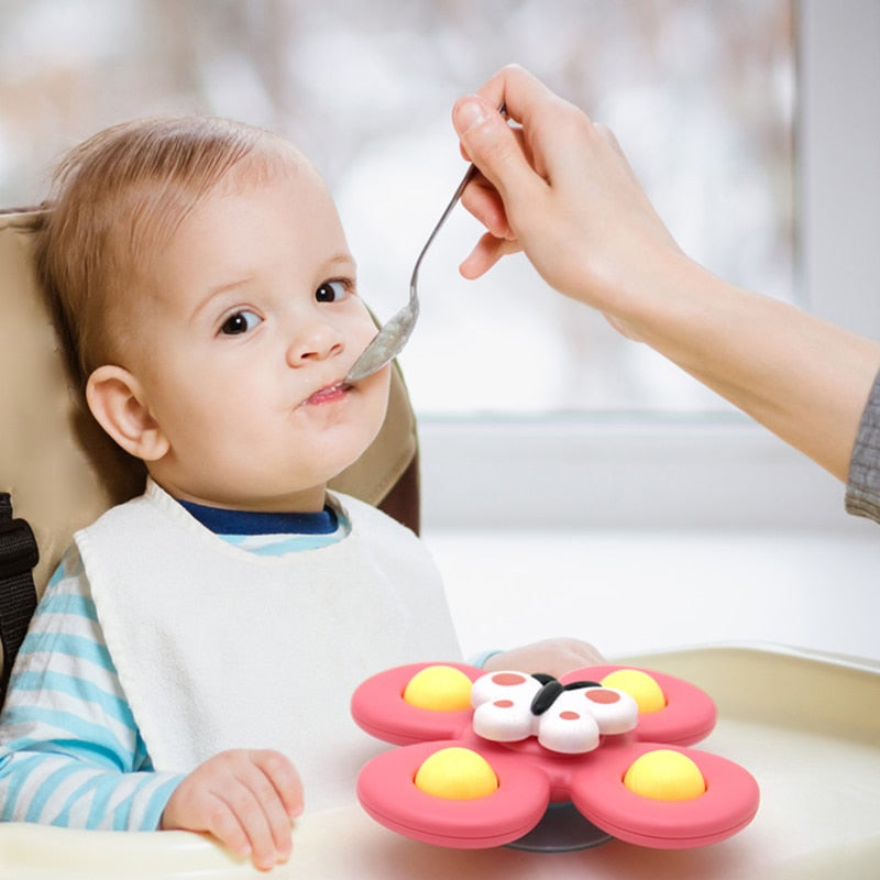 1pcs Cartoon Fidget Spinner.  Educational toy as well as rattle toy.