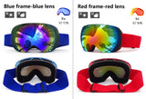 Double Layer, Anti-Fog UV400 Ski Goggles with Case.