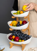 One, Two or three-layer Plastic Fruit, snacks candy bowls with stand.