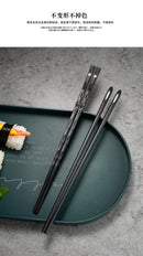 5 Pairs of reusable metal chopsticks