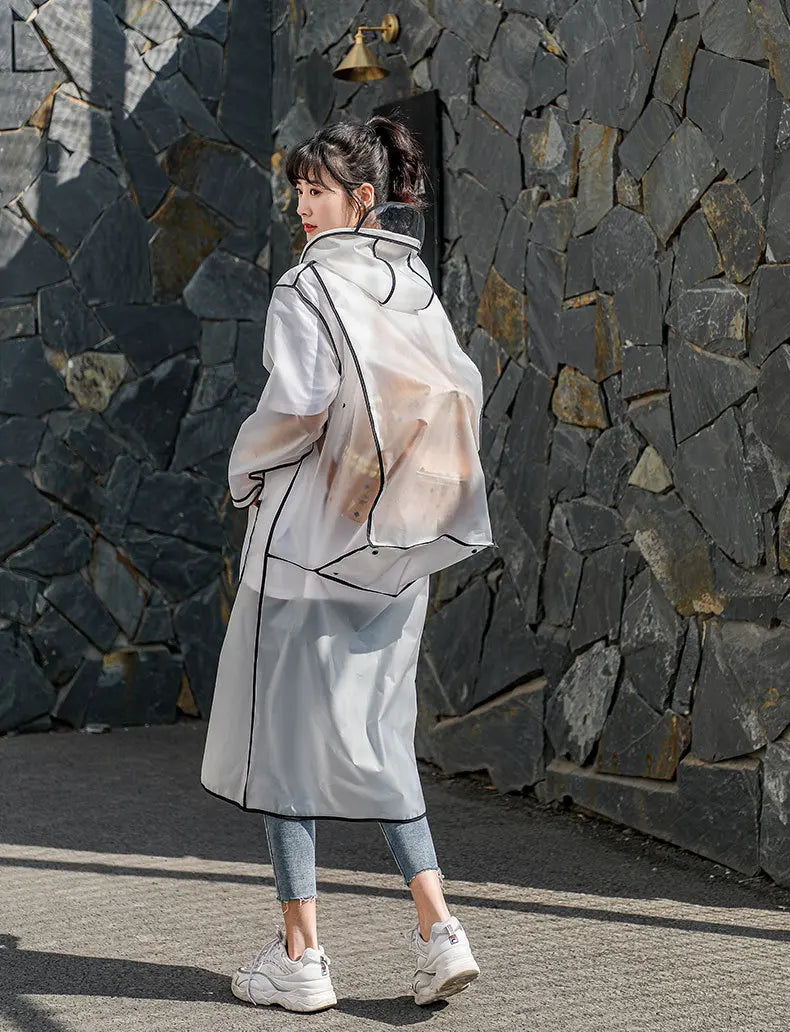 Women OR Men's Hooded Raincoats With Schoolbag space