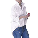 Women's Long Sleeve Solid Color Blouse.