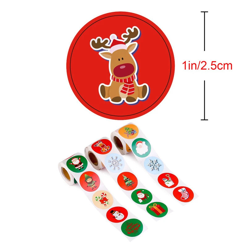 Merry Christmas/Holiday Envelope, Gift Bag And Invitations Stickers.