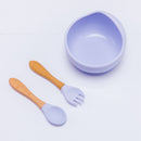 Babies Silicone Bowl, Fork, Spoon, OR  Cup and Straw With Suction Cup.