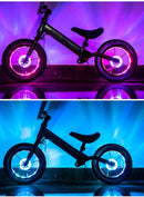 Smart rechargeable LED Bicycle Wheel Light.  7 colors with 18 changeable modes attaches to the hub.