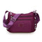 Women's  Waterproof Nylon Shoulder Bag With Compartments.
