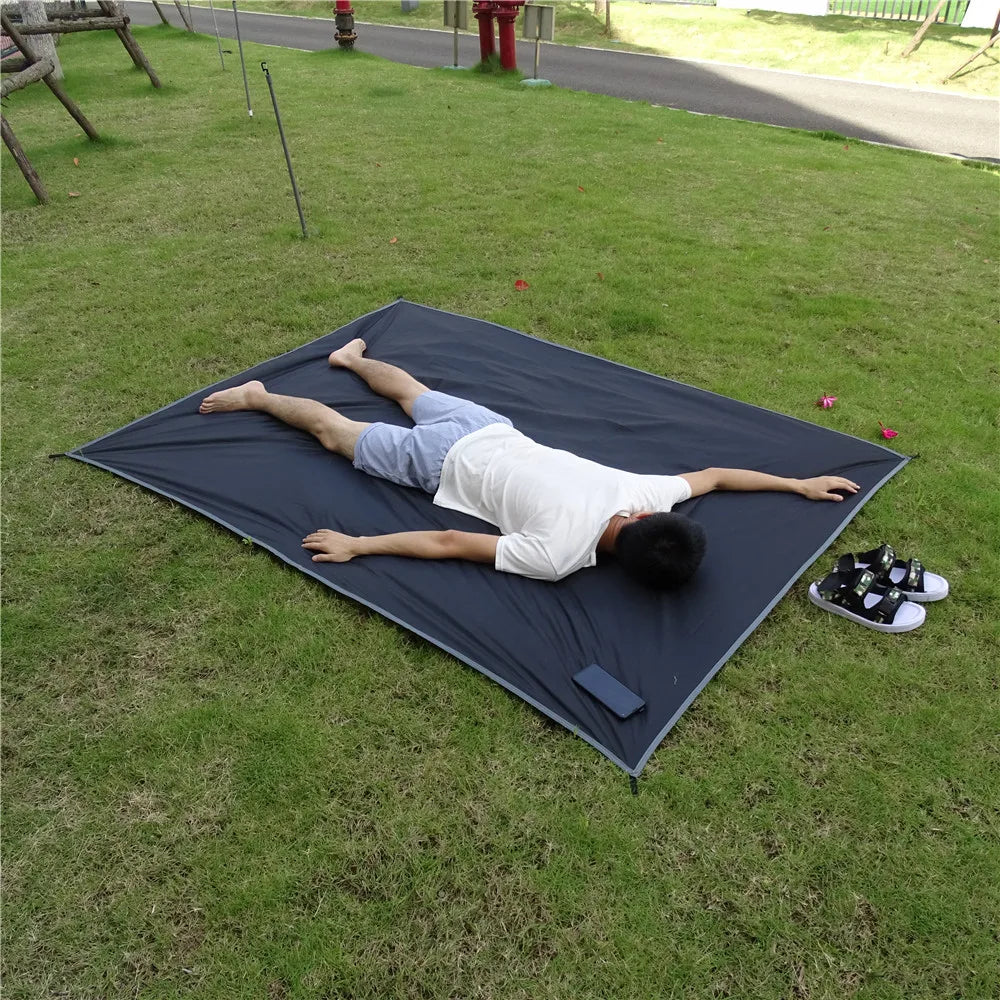 Ultralight Pocket Size Waterproof Tent Ground Sheet With Stakes