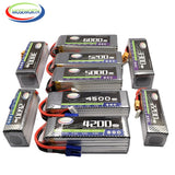 2S 3S 4S 6S 2200 4200 5200 6000mAh 30C 40C 60C 7.4V 11.1V 14.8V RC LiPo Battery For RC Drone Helicopter .