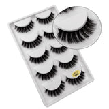 5 Pairs Multipack 3D Mink False Eyelashes.