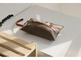 Leather Pu Tissue Bag With Strap For Easy Access In Your Car.