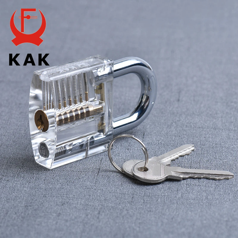 KAK Transparent Locksmith Wrench Tool  For Extracting Broken Keys Or Picking Padlocks