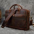 Genuine Leather Laptop Briefcase.