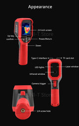 UNI-T UTi120S Infrared Thermal Imager PCB Circuit Industrial Testing Floor Heating Tube Testing Temperature Thermal Camera