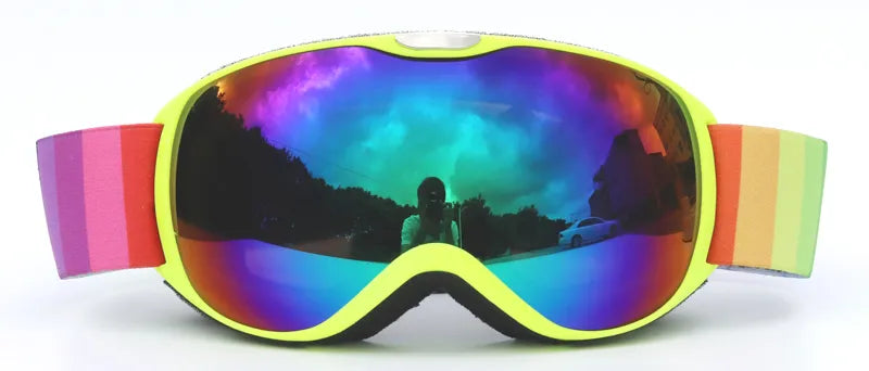 Children's Anti-fog, Double Layer Ski Goggles.