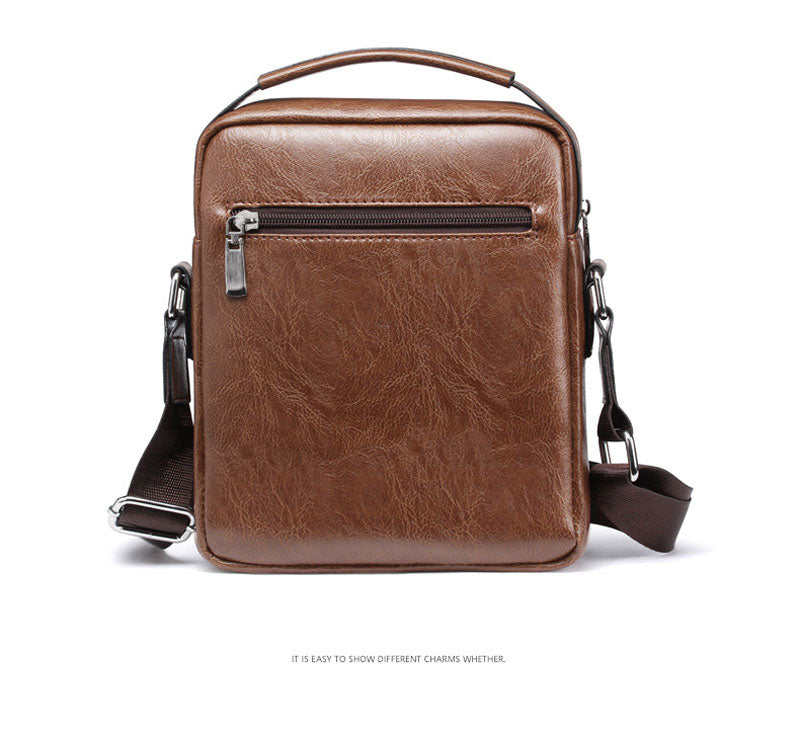 WEIXIER Men's Crossbody Multi-function Leather Bag.