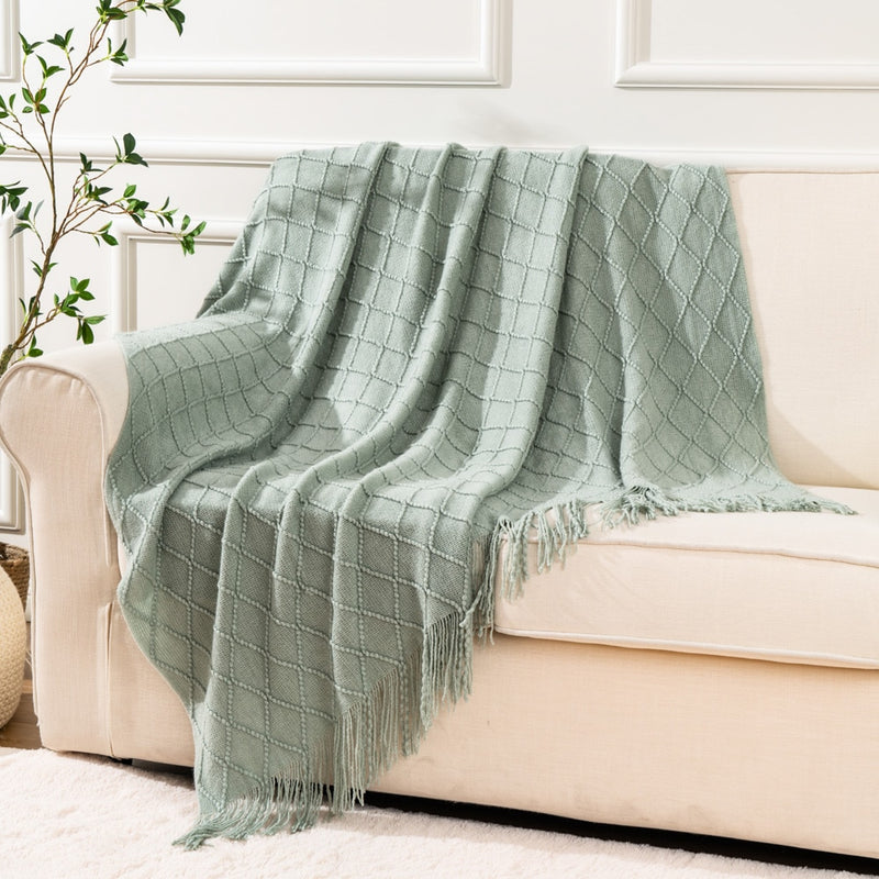 Battilo Machine Washable Decorative Soft Knitted Throws.