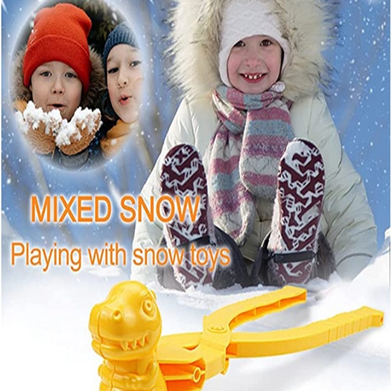 Dinosaur Shaped Plastic Mold Snowball Maker.