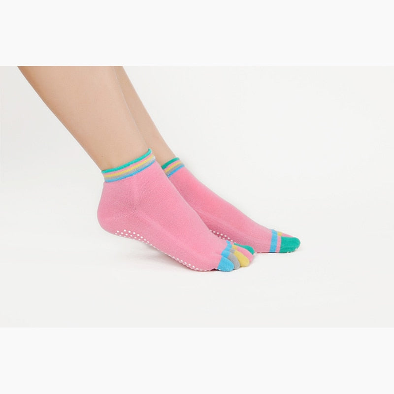 Women's Anti-Slip Five- Toe Yoga Socks.