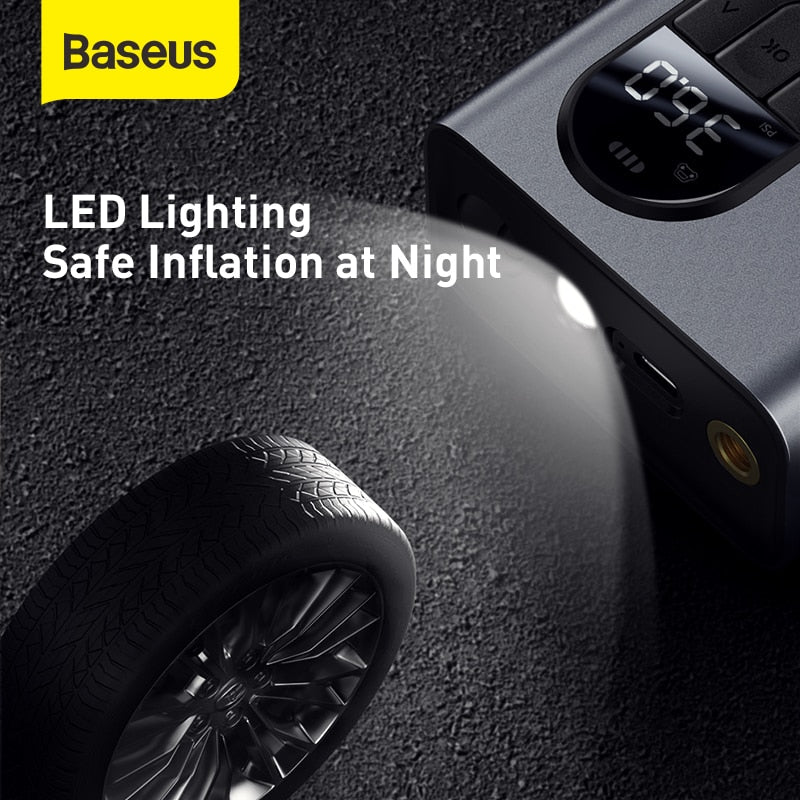 Baseus Wireless Electric Car Inflator Pump. Great for Bicycles Car and Motorcycles.