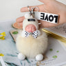 Pompom Cute Fluffy Plush Doll Keychains.