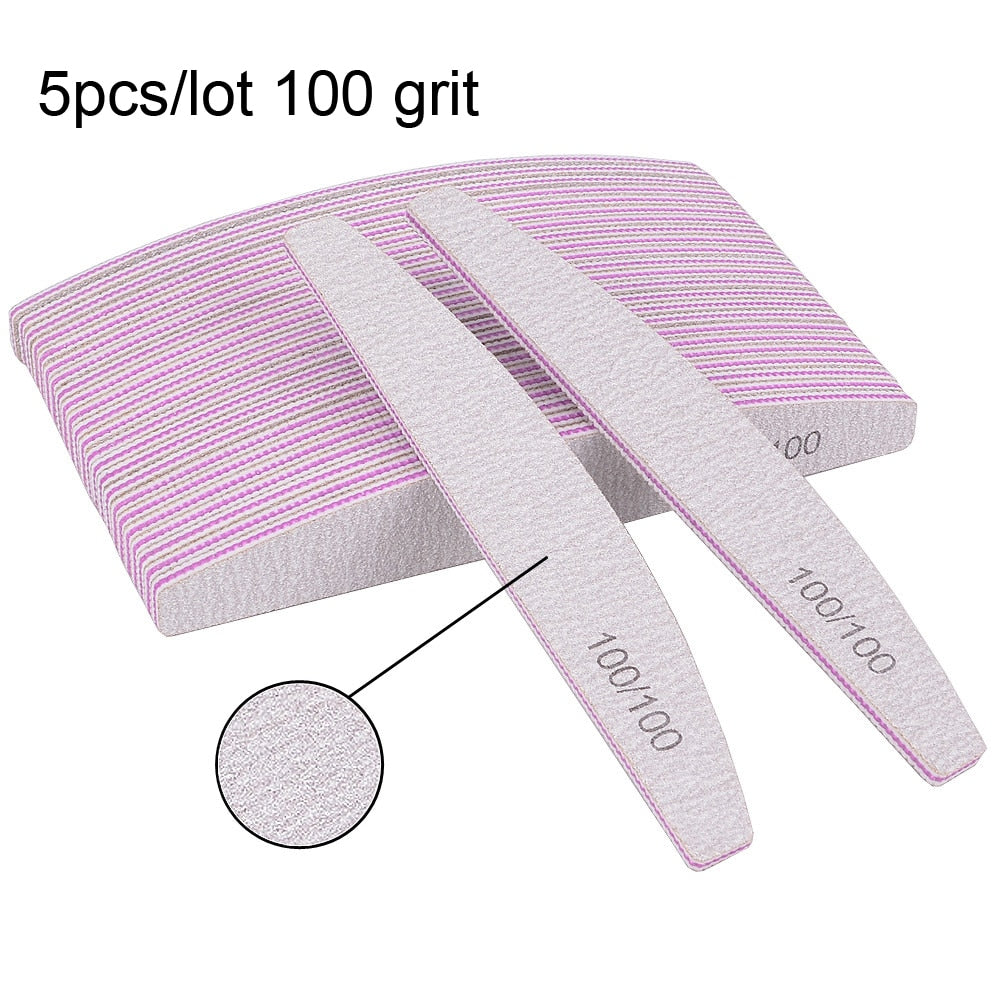 Double Sided Emery Board Nail Files 80/100/150/180/240