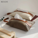 Leather Pu Tissue Bag With Strap For Easy Access In Your Car.