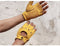 Leather Fingerless Gloves for Men And Women.  Genuine Cowhide for Workout Fitness, Driving or Riding.